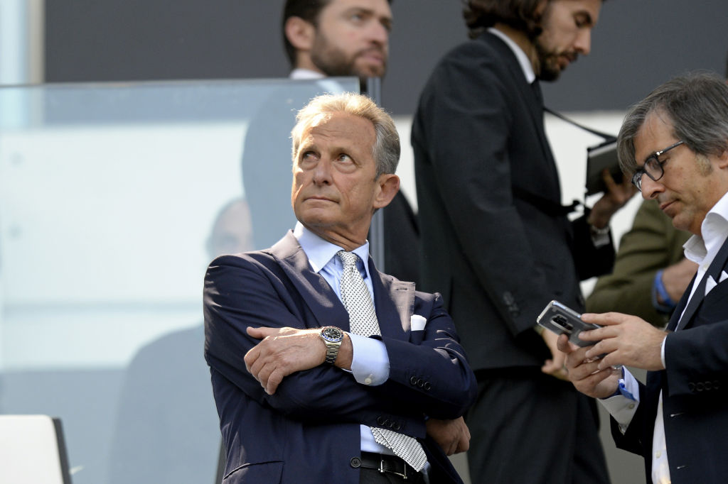 TURIN, ITALY - MAY 19:  President of Lega Calcio Serie A Gaetano Miccichè before the serie A match between Juventus and Hellas Verona FC at Allianz Stadium on May 19, 2018 in Turin, Italy.  (Photo by Filippo Alfero - Juventus FC/Juventus FC via Getty Images)