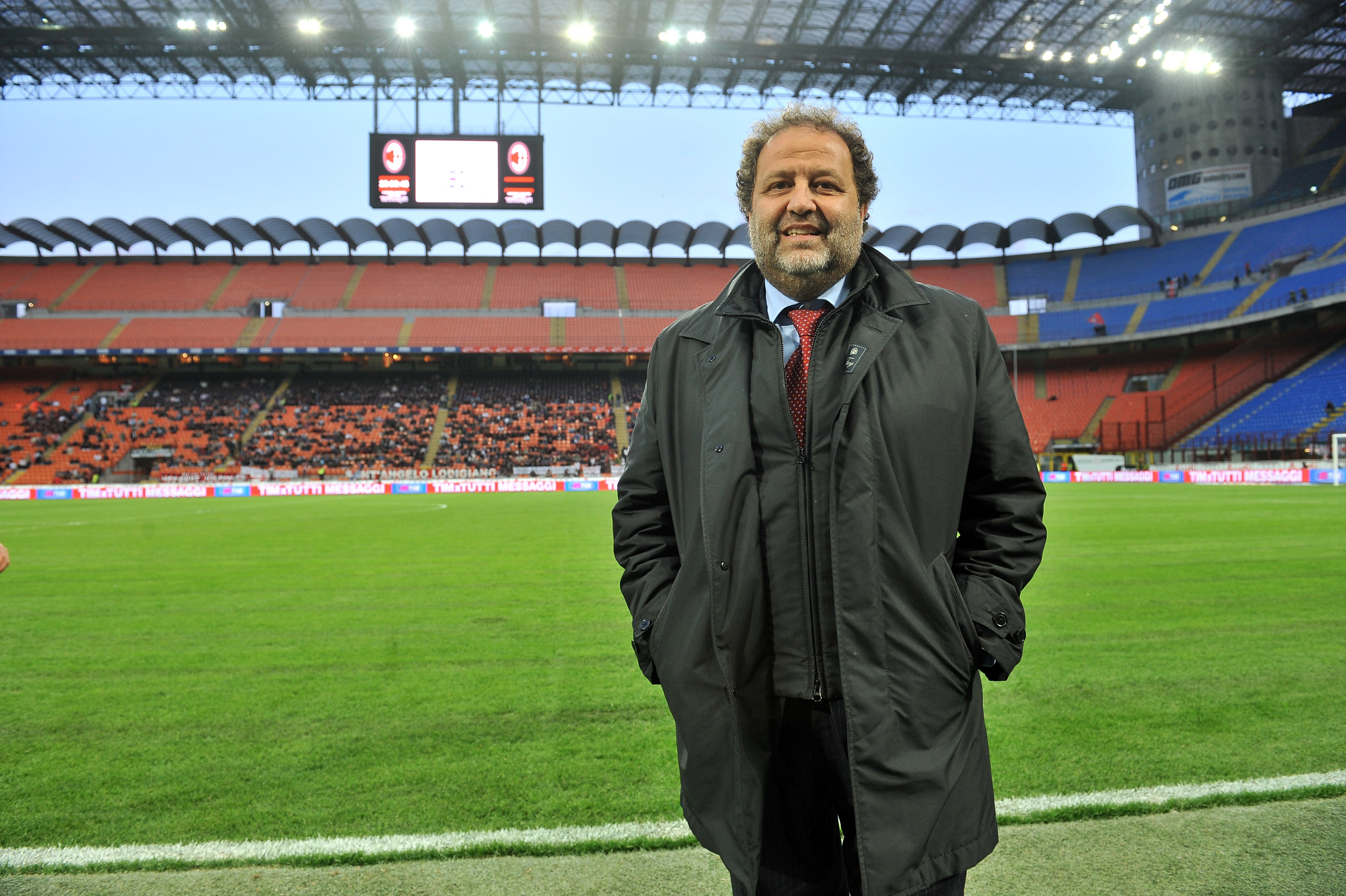 MILAN, ITALY - APRIL 14:  Rosario Argento,  Youth Team Organizing Manager  of Palermo, looks on before the Primavera Tim Cup between AC Milan and US Citta di Palermo at Stadio Giuseppe Meazza on April 14, 2010 in Milan, Italy.  (Photo by Tullio M. Puglia/Getty Images)