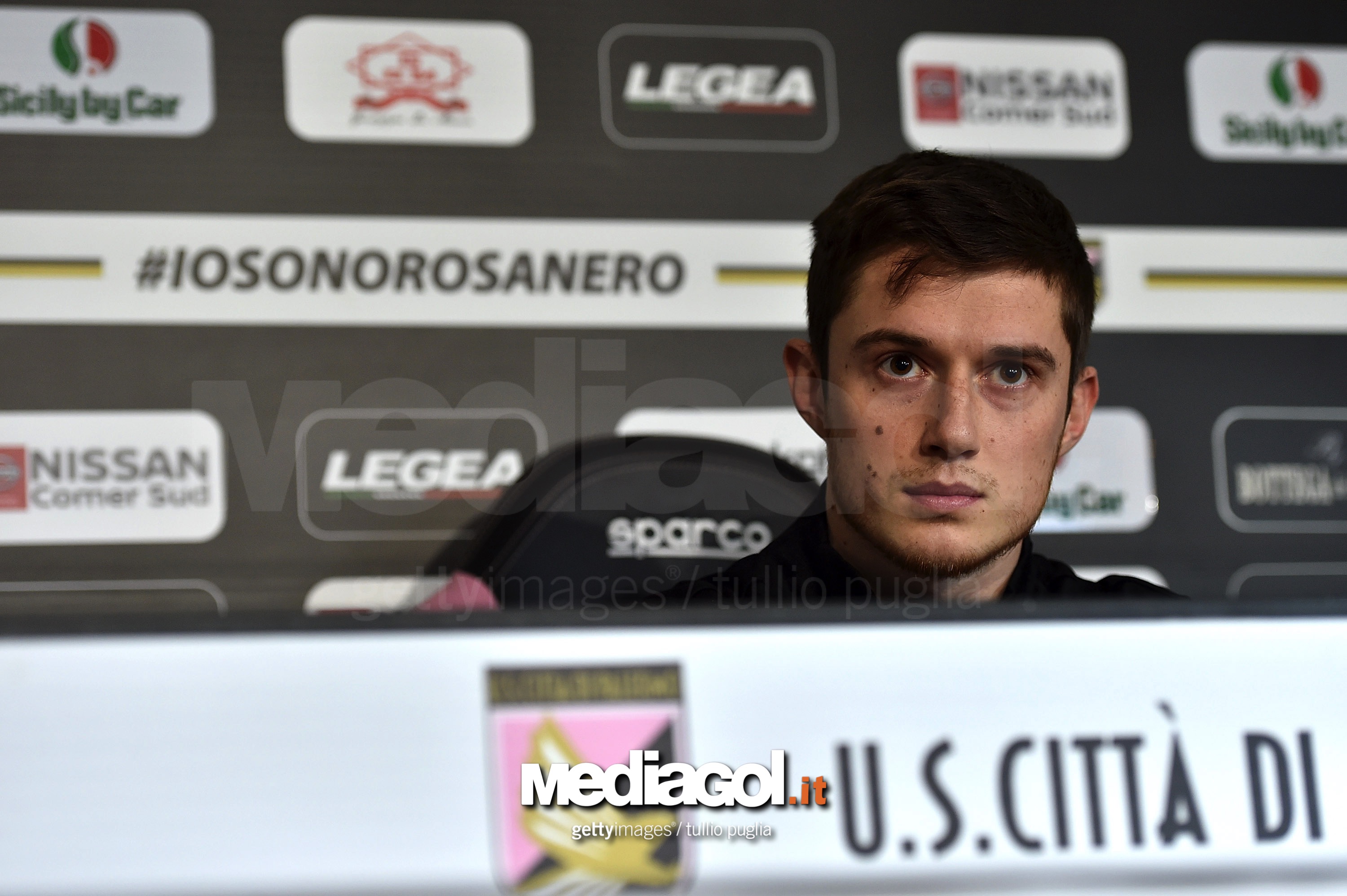 US Citta di Palermo New Signing Corantin Fiore Press Conference