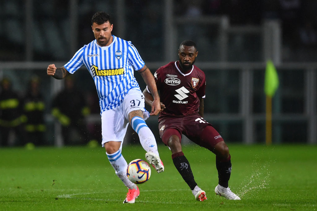 during the serie A match betweenTorino FC and SPAL at Stadio Olimpico di Torino on September 2, 2018 in Turin, Italy.