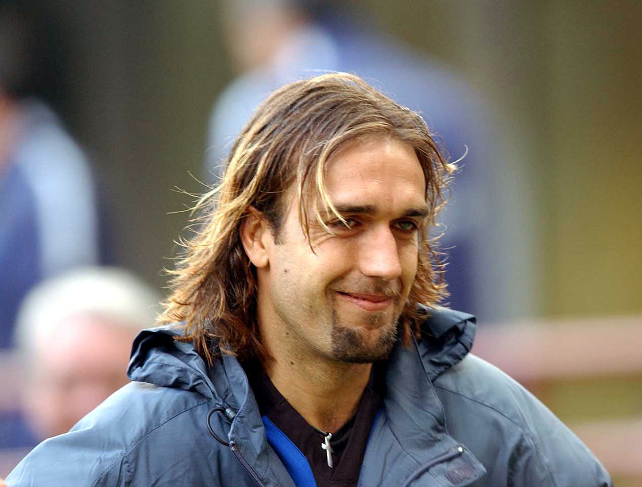 A portrait of Gabriel Batistuta of Inter Milan