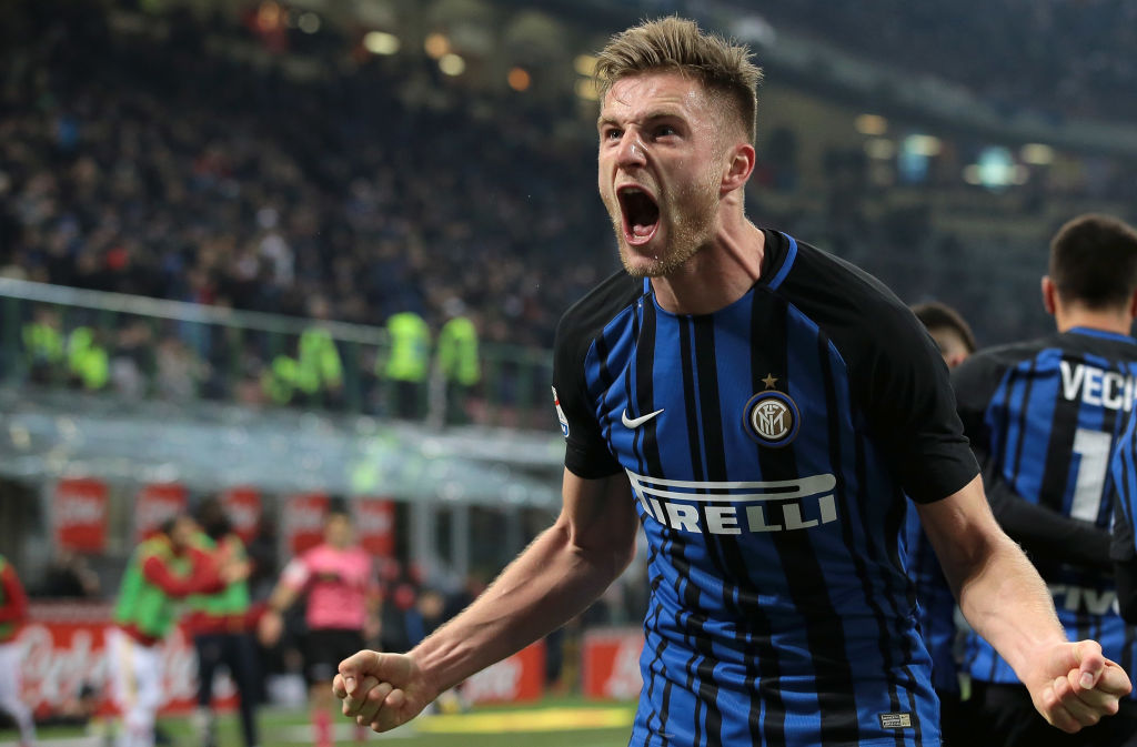 during the serie A match between FC Internazionale and Benevento Calcio at Stadio Giuseppe Meazza on February 24, 2018 in Milan, Italy.