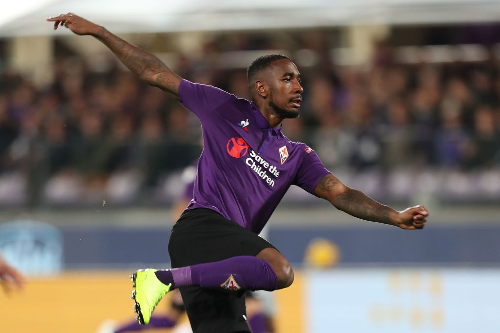 FLORENCE, ITALY - NOVEMBER 03: Gerson of ACF Fiorentina in action during the Serie A match between ACF Fiorentina and AS Roma at Stadio Artemio Franchi on November 3, 2018 in Florence, Italy.  (Photo by Gabriele Maltinti/Getty Images)