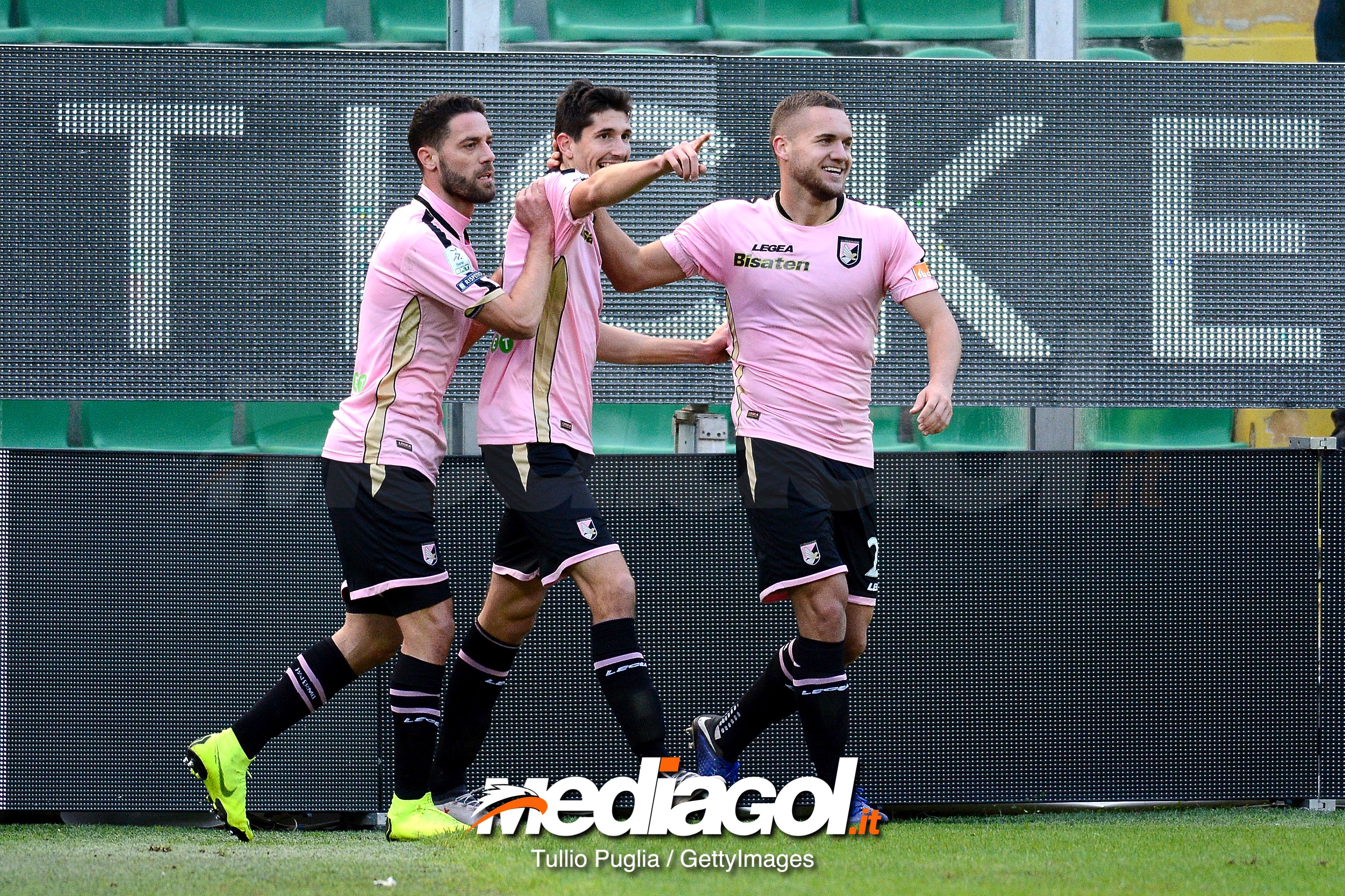 during the Serie B match between US Citta di Palermo and AS Livorno at Stadio Renzo Barbera on December 15, 2018 in Palermo, Italy.