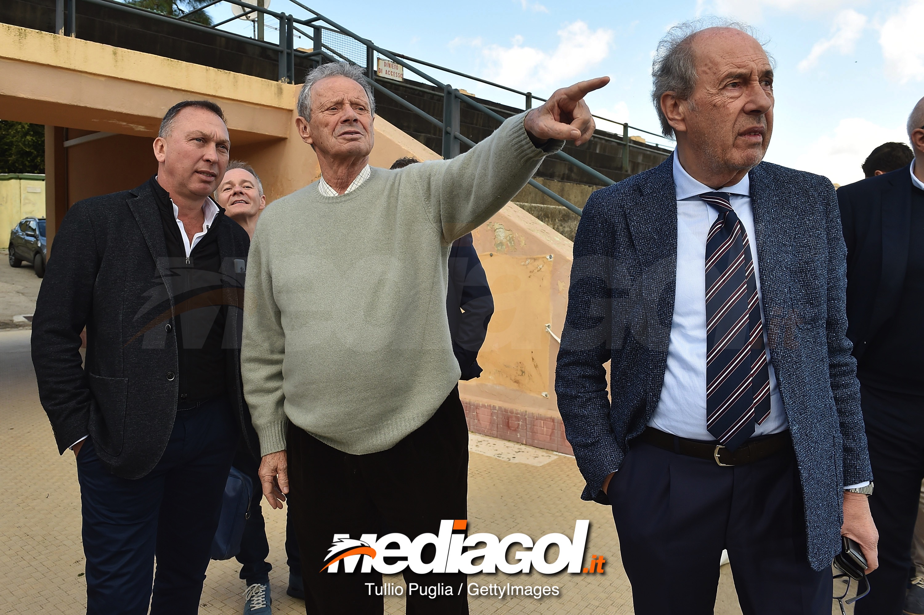 Maurizio Zamparini Visits US Citta di Palermo Training Ground