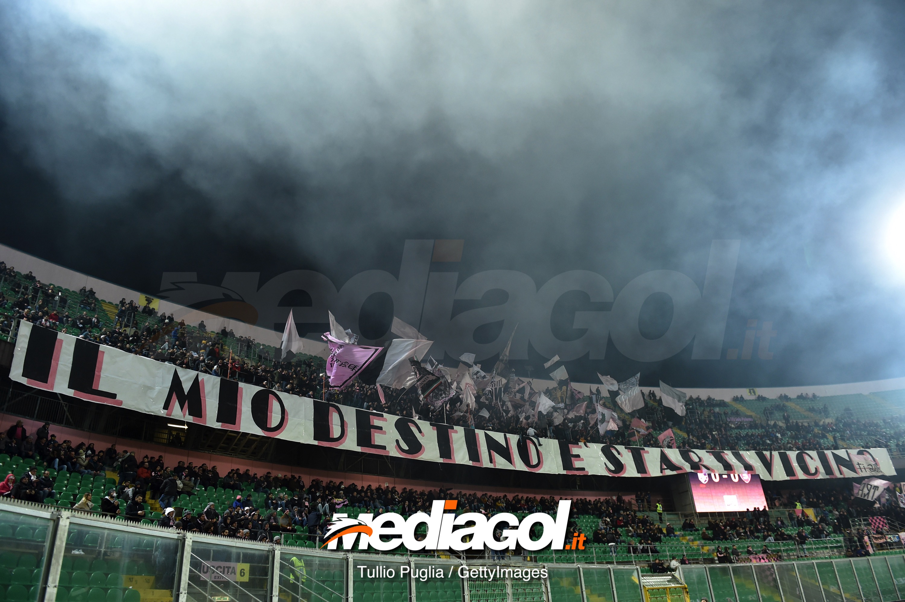 during the Serie B match between US Citta di Palermo and US Salernitana at Stadio Renzo Barbera on January 18, 2019 in Palermo, Italy.