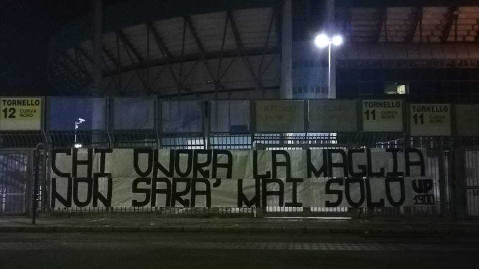 striscione palermo