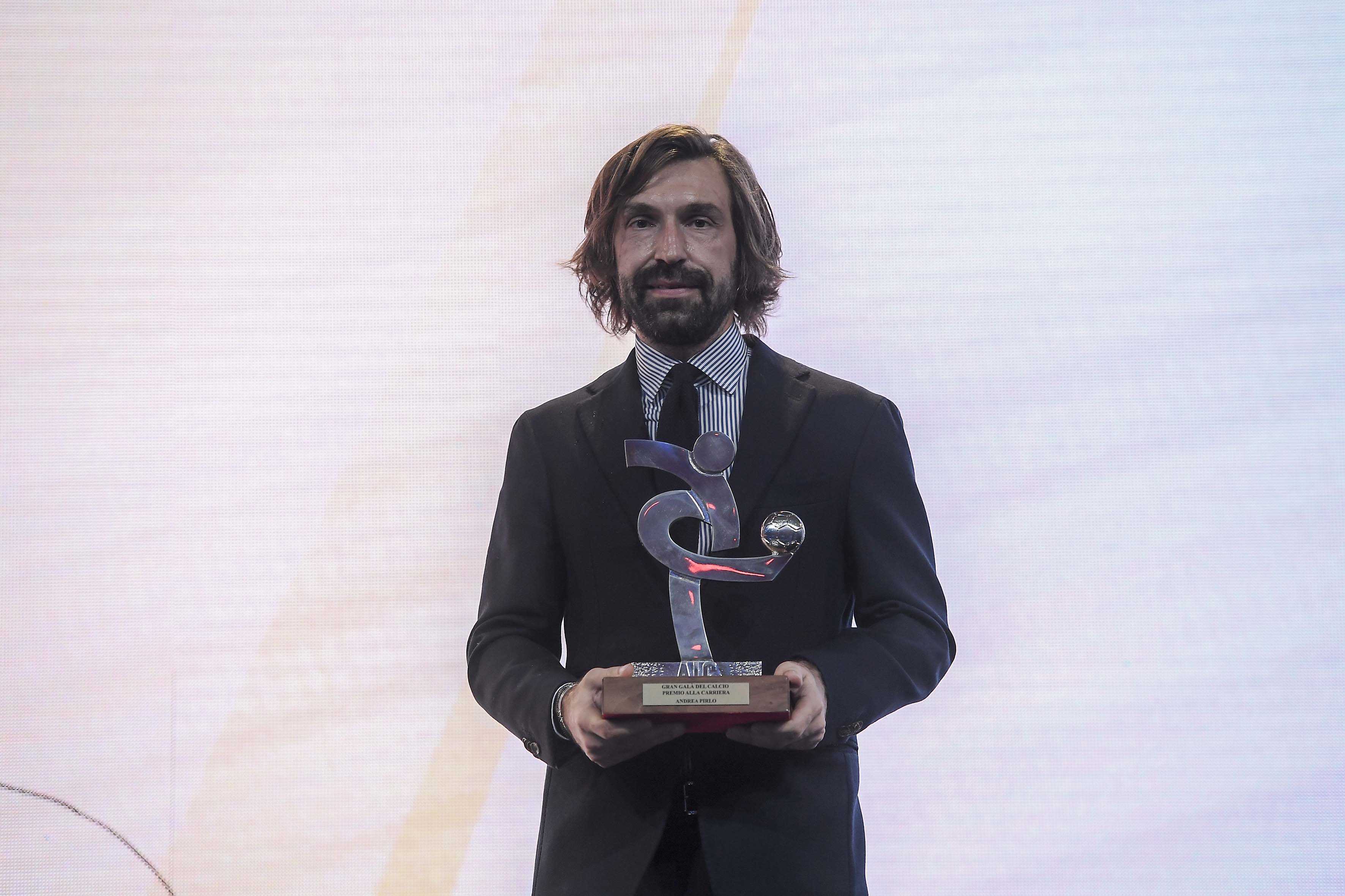 MILAN, ITALY - DECEMBER 03:  Andrea Pirlo poses during the 'Oscar Del Calcio AIC' Italian Football Awards on December 3, 2018 in Milan, Italy.  (Photo by Daniele Badolato - Juventus FC/Juventus FC via Getty Images)