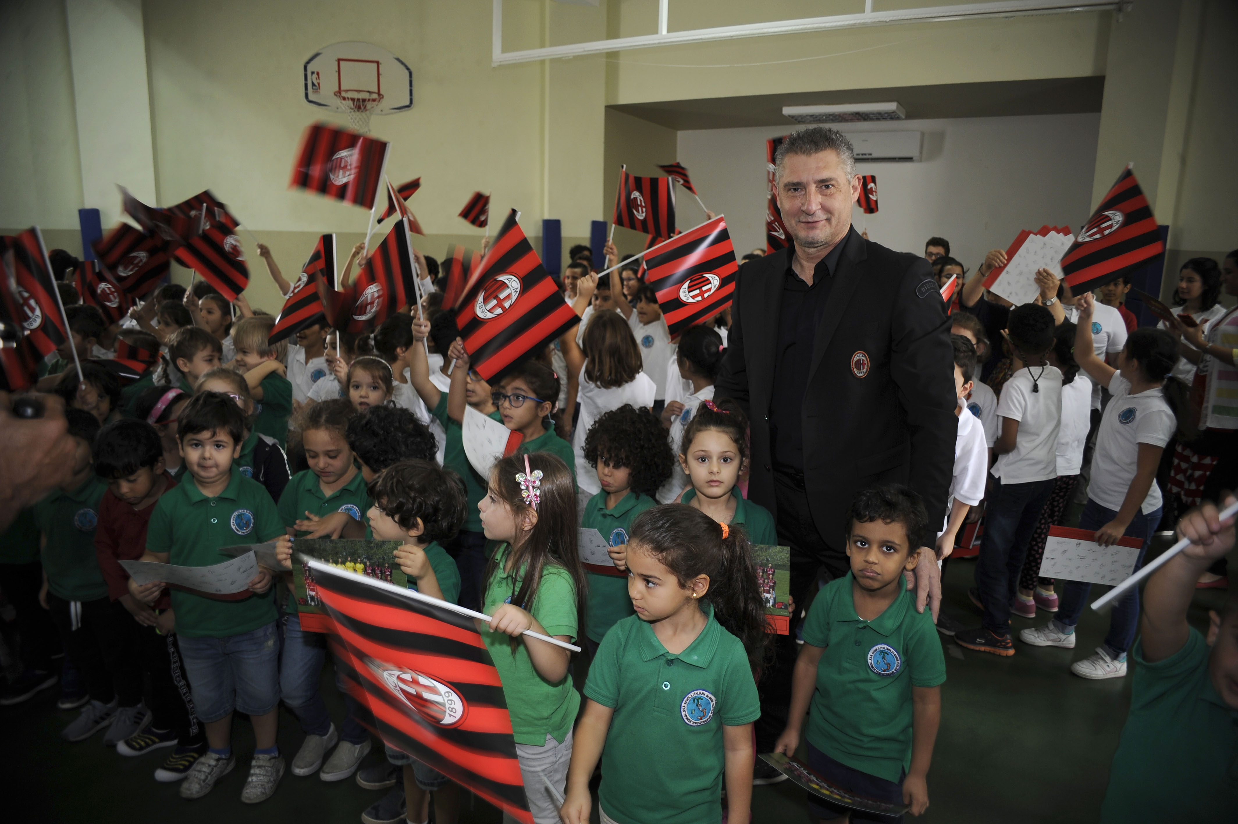 AC Milan, Juventus And Lega Serie A Delegations Visit The Italian School in Jeddah - Italian Supercup Previews