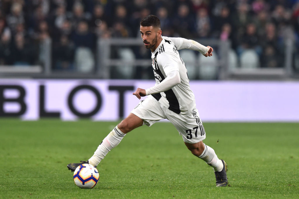 TURIN, ITALY - MARCH 08: Leonardo Spinazzola of Juventus in action during the Serie A match between Juventus and Udinese at Allianz Stadium on March 08, 2019 in Turin, Italy. (Photo by Tullio M. Puglia/Getty Images)