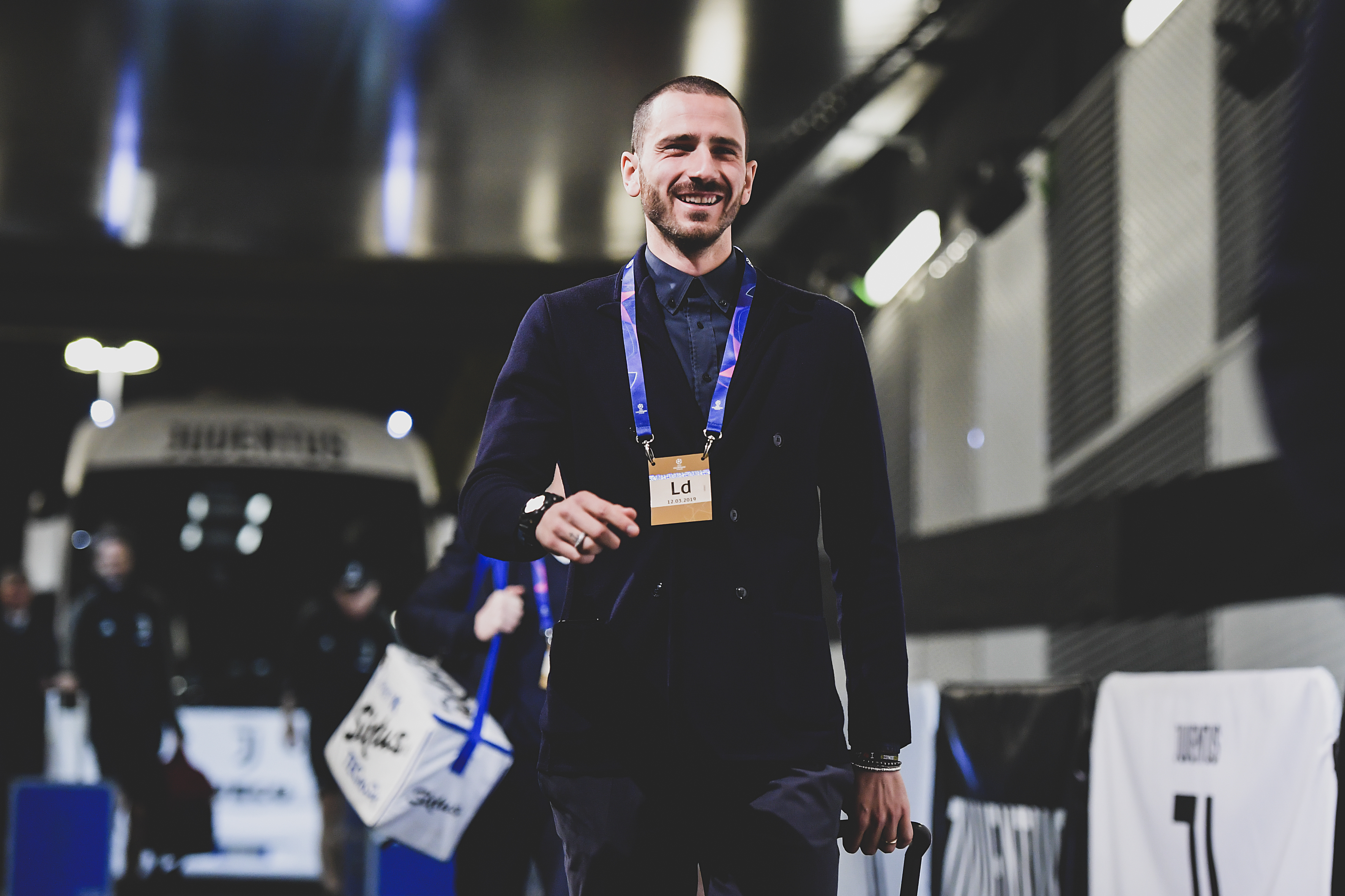 TURIN, ITALY - MARCH 12:  Juventus player Leonardo Bonucci during the UEFA Champions League Round of 16 Second Leg match between Juventus and Club de Atletico Madrid at Allianz Stadium on March 12, 2019 in Turin, .  (Photo by Daniele Badolato - Juventus FC/Juventus FC via Getty Images)