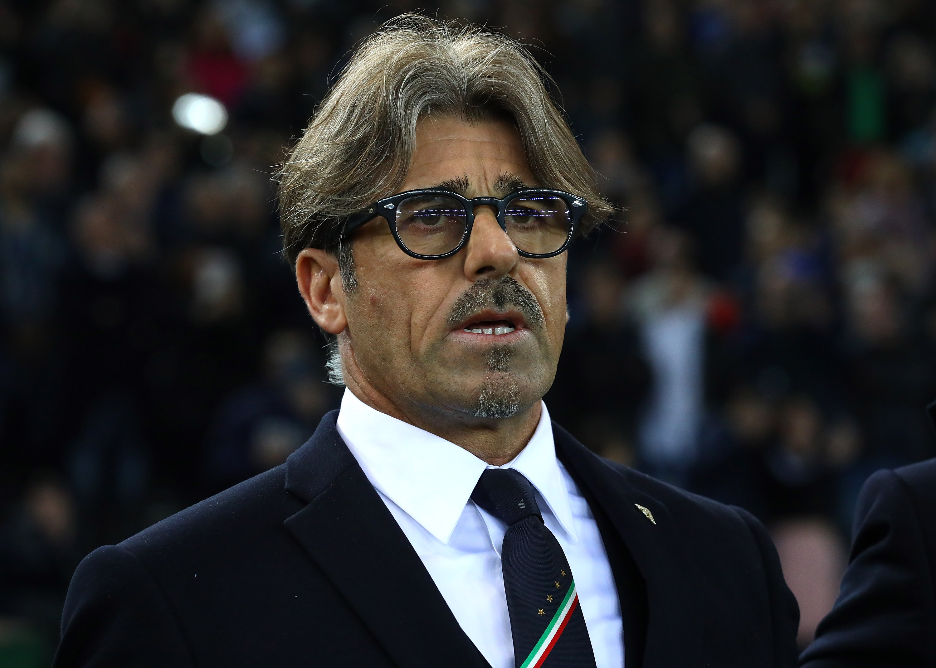 UDINE, ITALY - MARCH 23:  Alberico Evani of Italy looks on before the 2020 UEFA European Championships group J qualifying match between Italy and Finland at Stadio Friuli on March 23, 2019 in Udine, Italy.  (Photo by Marco Luzzani/Getty Images)