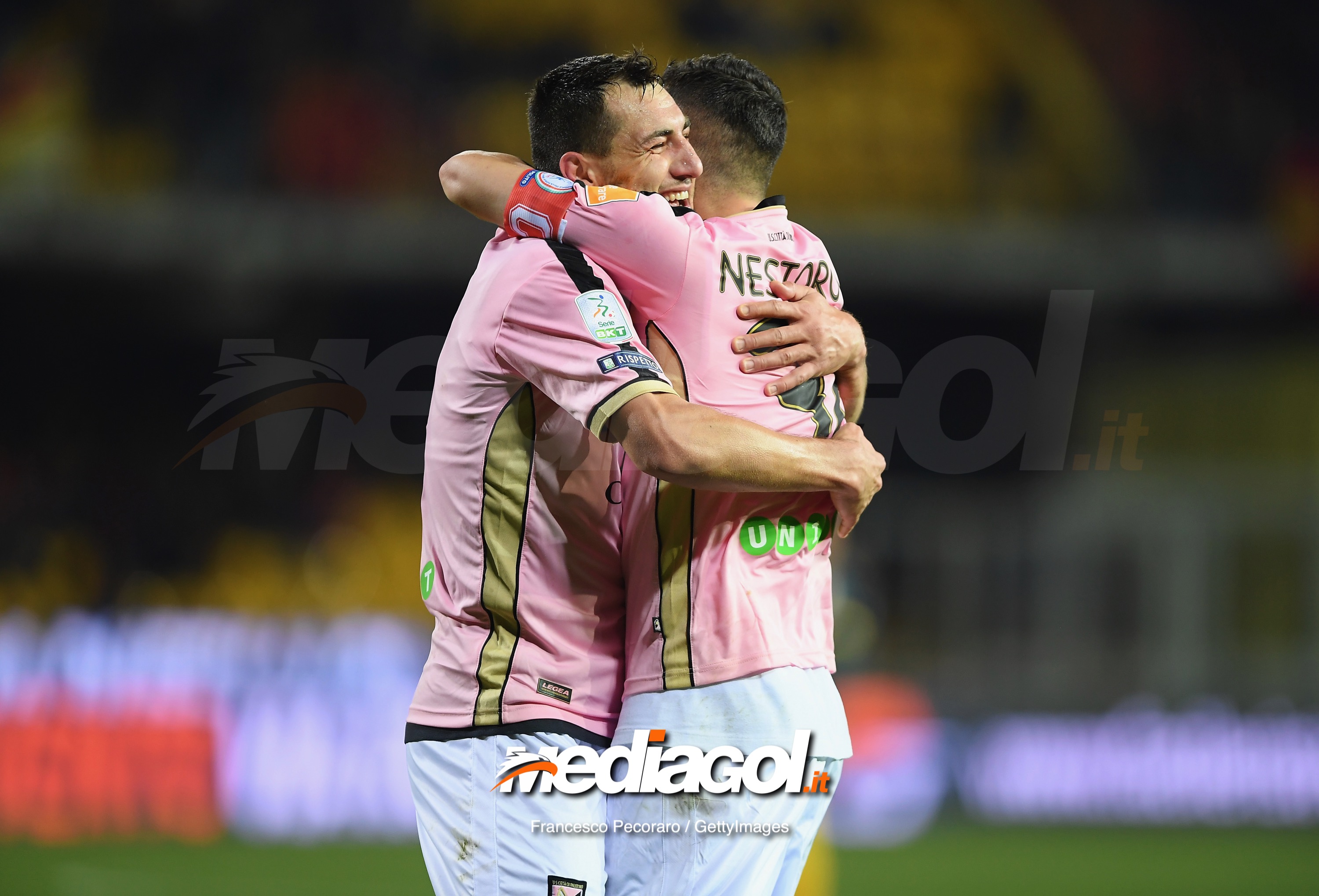 during the Serie B match between Benevento and Carpi FC at Stadio Ciro Vigorito on April 14, 2019 in Benevento, Italy.