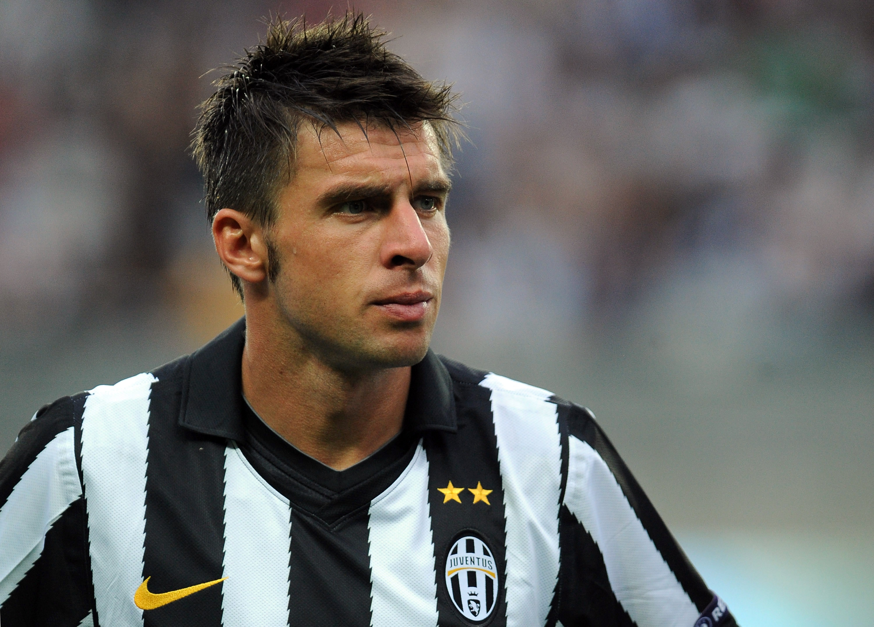 TURIN, ITALY - SEPTEMBER 16:  Zdenek Grygera of Juventus FC looks on prior to the UEFA Europa League group A match Juventus FC and KKS Lech Poznan at Olimpico Stadium on September 16, 2010 in Turin, Italy.  (Photo by Valerio Pennicino/Getty Images)