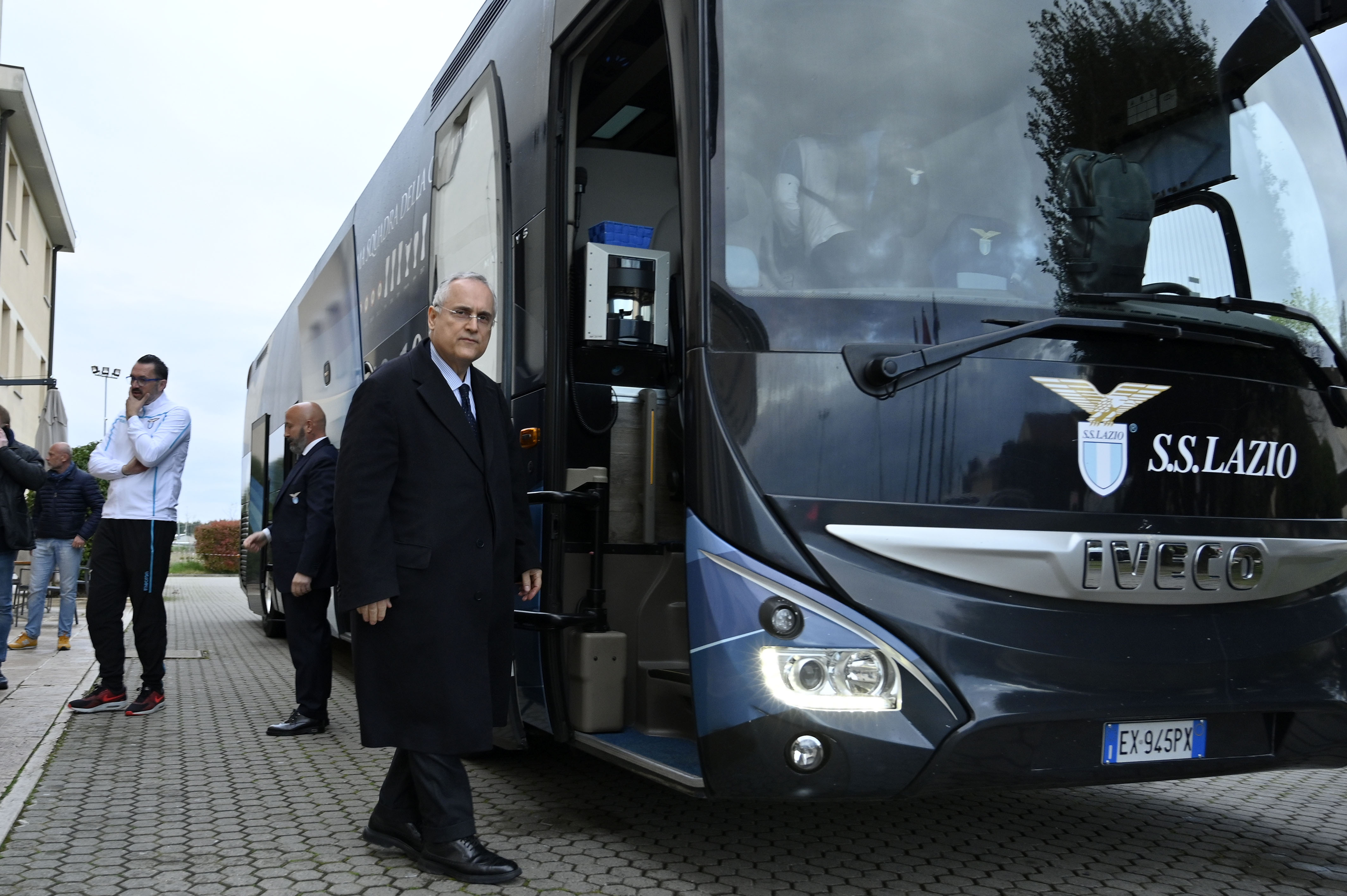 FERRARA, ITALY - APRIL 03:  SS Lazio President Claudio Lotito before the Serie A match between SPAL and SS Lazio at Stadio Paolo Mazza on April 3, 2019 in Ferrara, Italy.  (Photo by Marco Rosi/Getty Images)