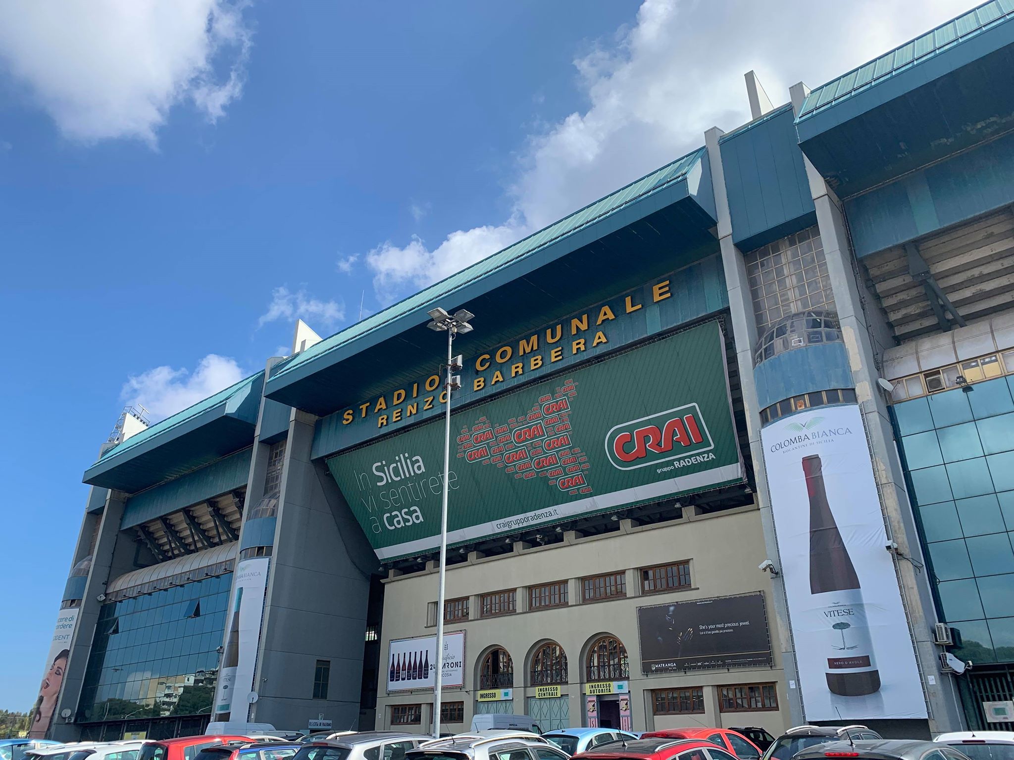 Stadio Palermo Renzo Barbera uffici viale del fante