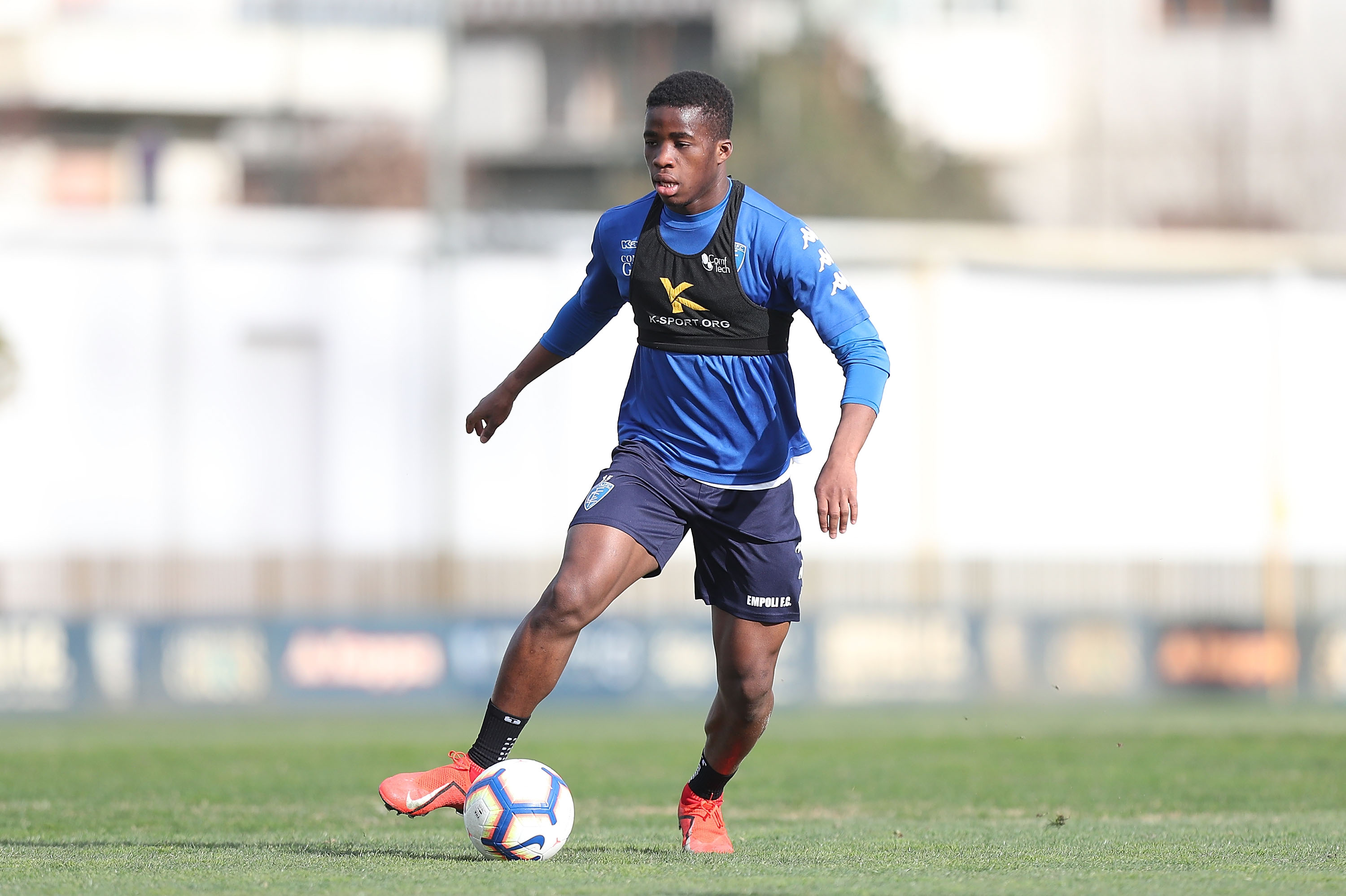EMPOLI, ITALY - FEBRUARY 26: Hamed Junior Traorè of Empoli FC in action during training session on February 26, 2019 in Empoli, Italy.  (Photo by Gabriele Maltinti/Getty Images)