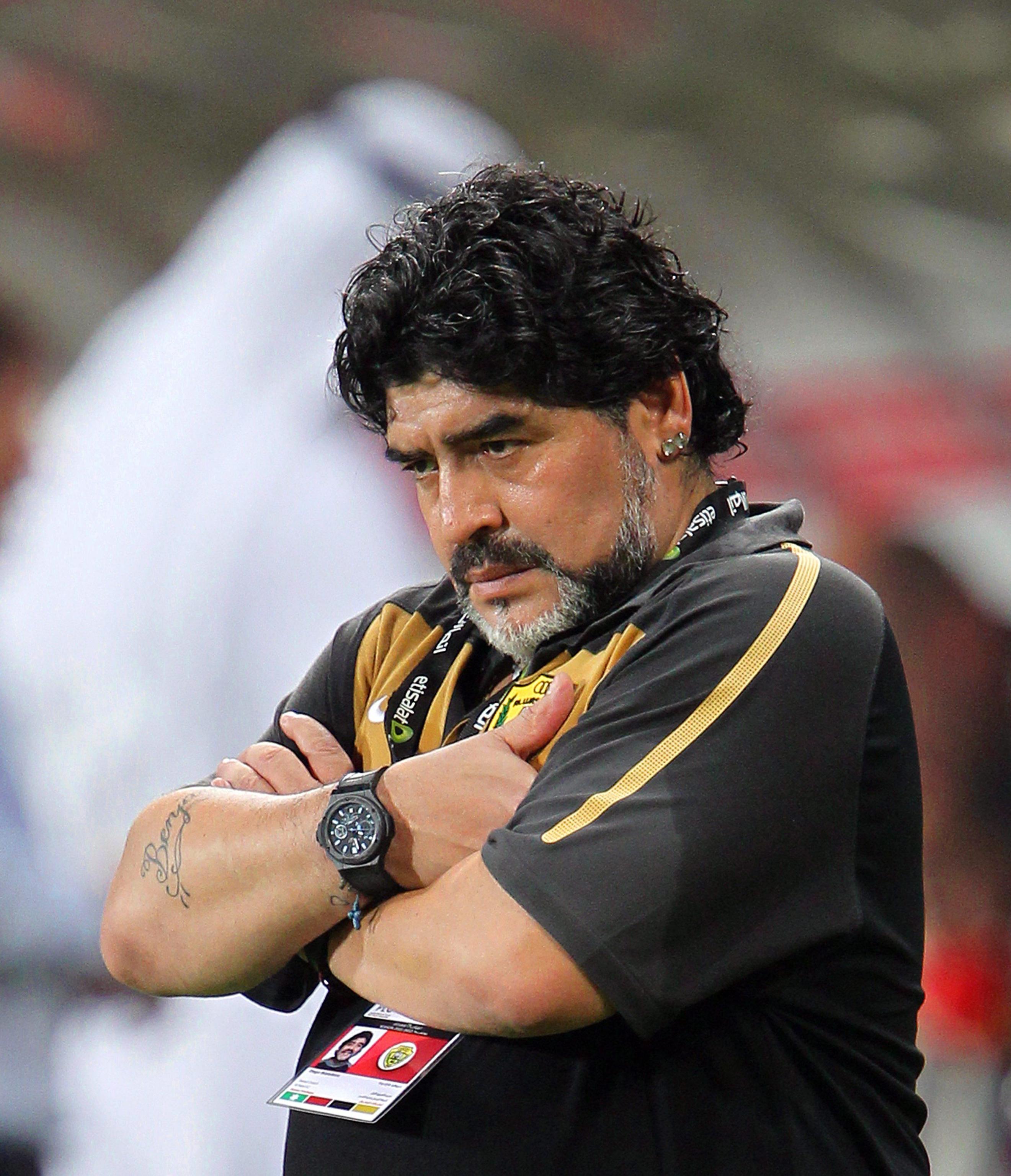 Diego Maradona furious after fan incidents in Dubai