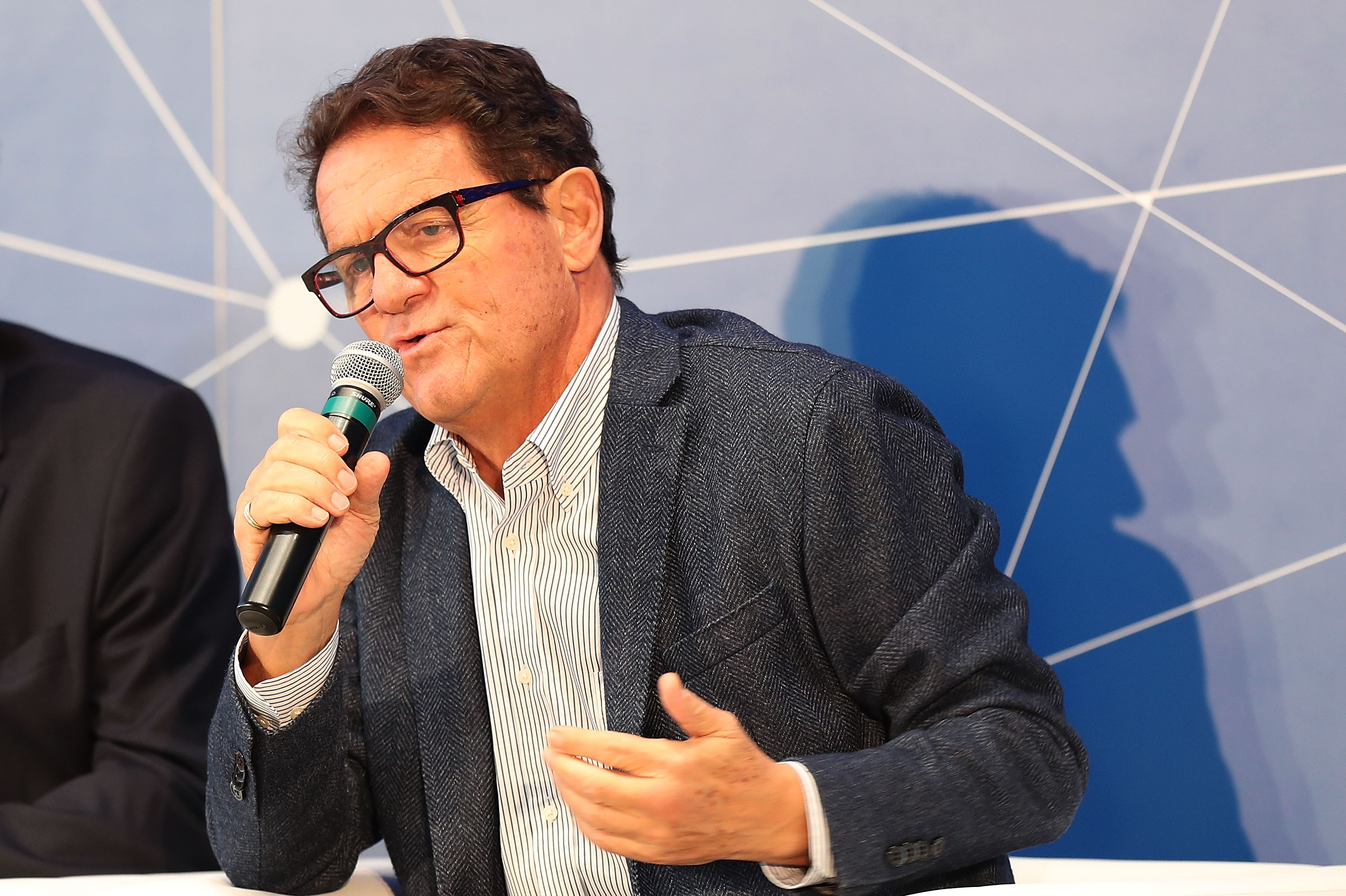 FLORENCE, ITALY - NOVEMBER 12: Fabio Capello during the "Golden Bench" award at Centro Tecnico Federale di Coverciano on November 12, 2018 in Florence, Italy.  (Photo by Gabriele Maltinti/Getty Images)