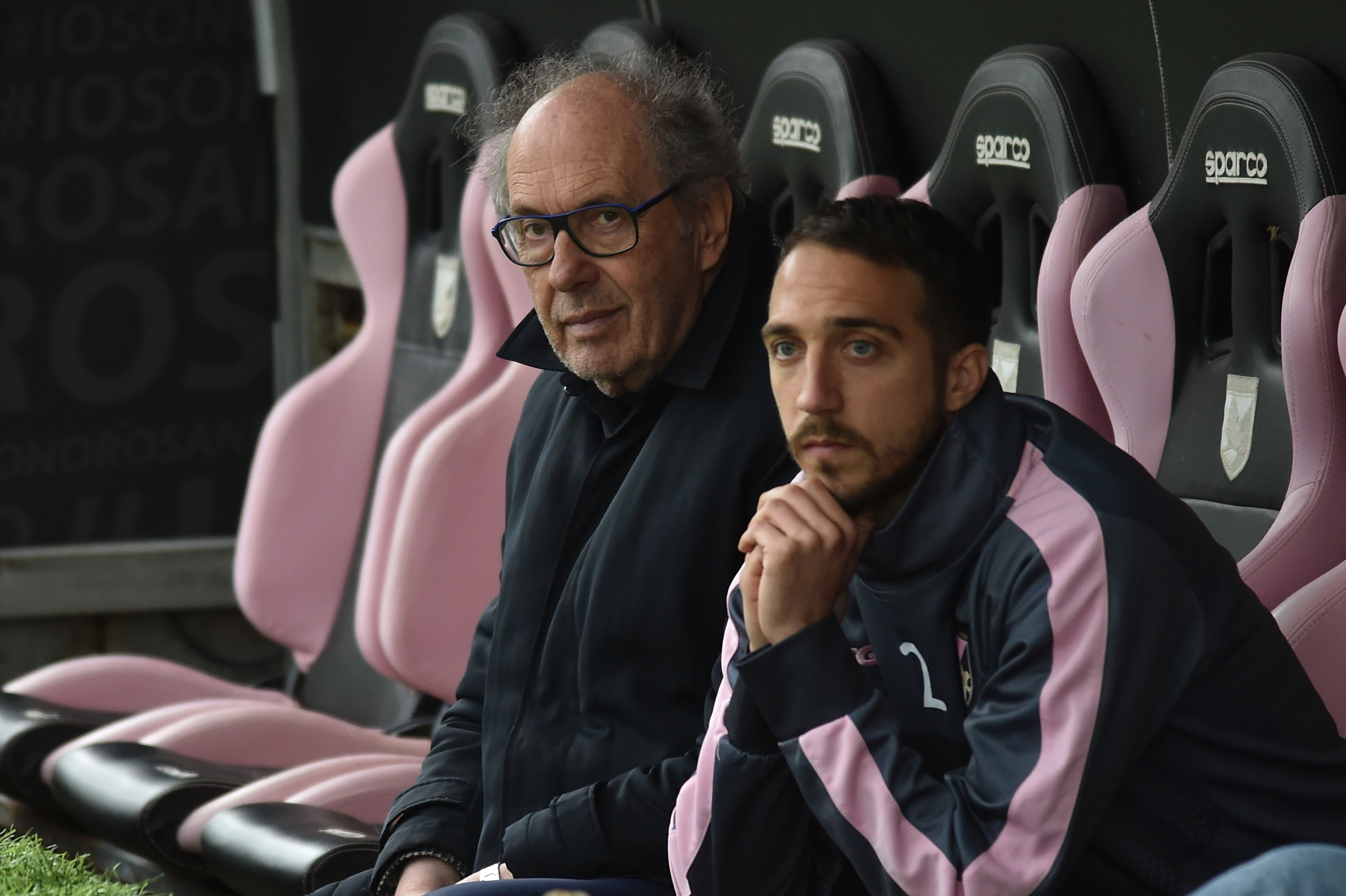 PALERMO, ITALY - MARCH 28: President Rino Foschi of Palermo looks on during a US Citta' di Palermo training session at Stadio Renzo Barbera on March 28, 2019 in Palermo, Italy. (Photo by Tullio M. Puglia/Getty Images)