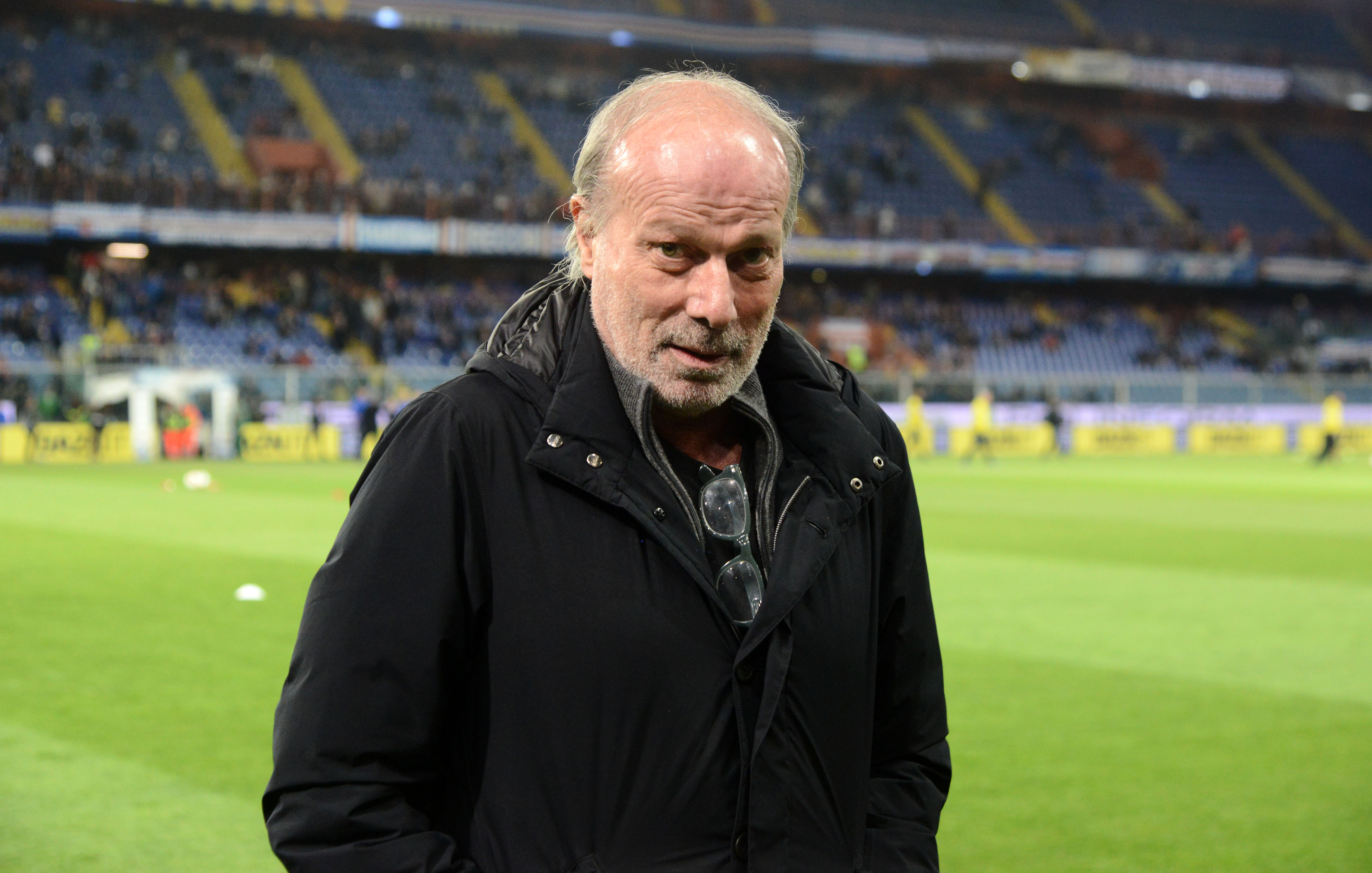 GENOA, ITALY - MARCH 30: Walter Sabatini Staff of UC Sampdoria during the Serie A match between UC Sampdoria and AC Milan at Stadio Luigi Ferraris on March 30, 2019 in Genoa, Italy. (Photo by Paolo Rattini/Getty Images)