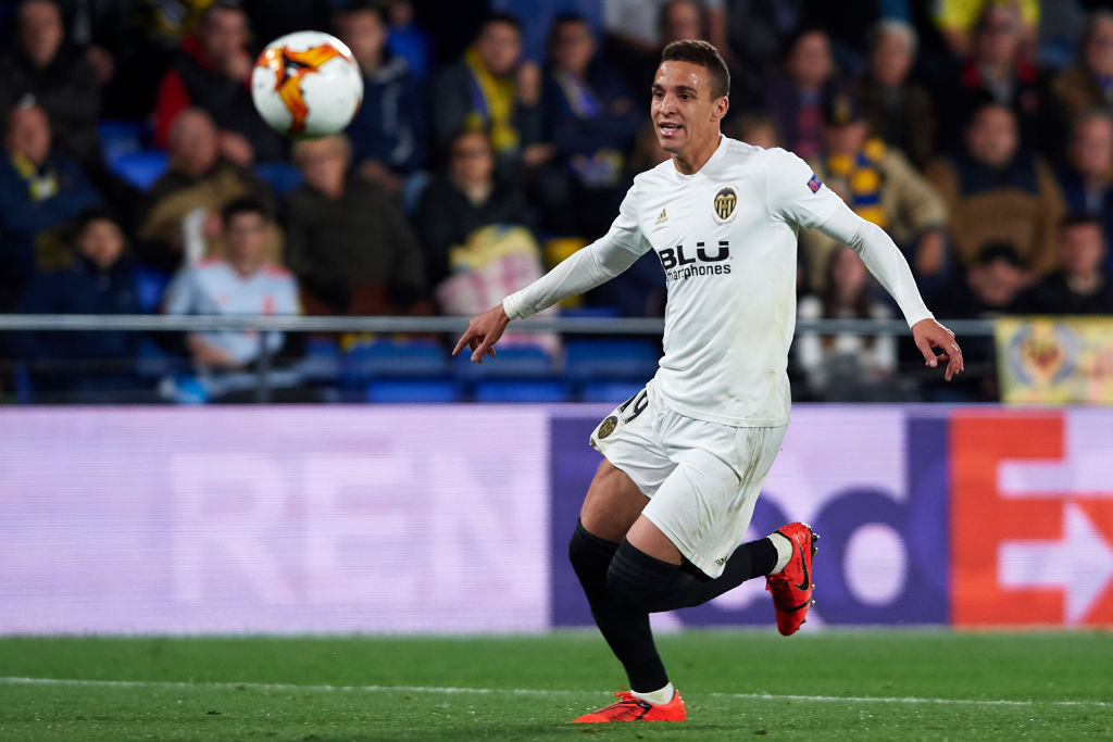 VILLAREAL, SPAIN - APRIL 11: Rodrigo Moreno of Valencia CF in action during the UEFA Europa League Quarter Final First Leg match between Villarreal and Valencia at Estadio de la Ceramica on April 11, 2019 in Villareal, Spain. (Photo by Fotopress/Getty Images)